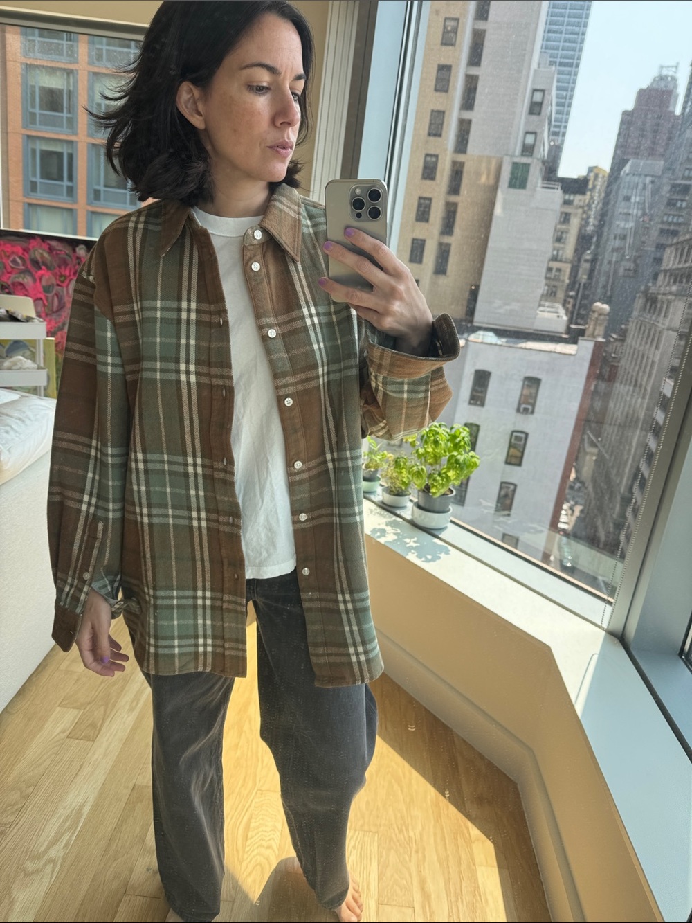 6397 big check shirt NWT